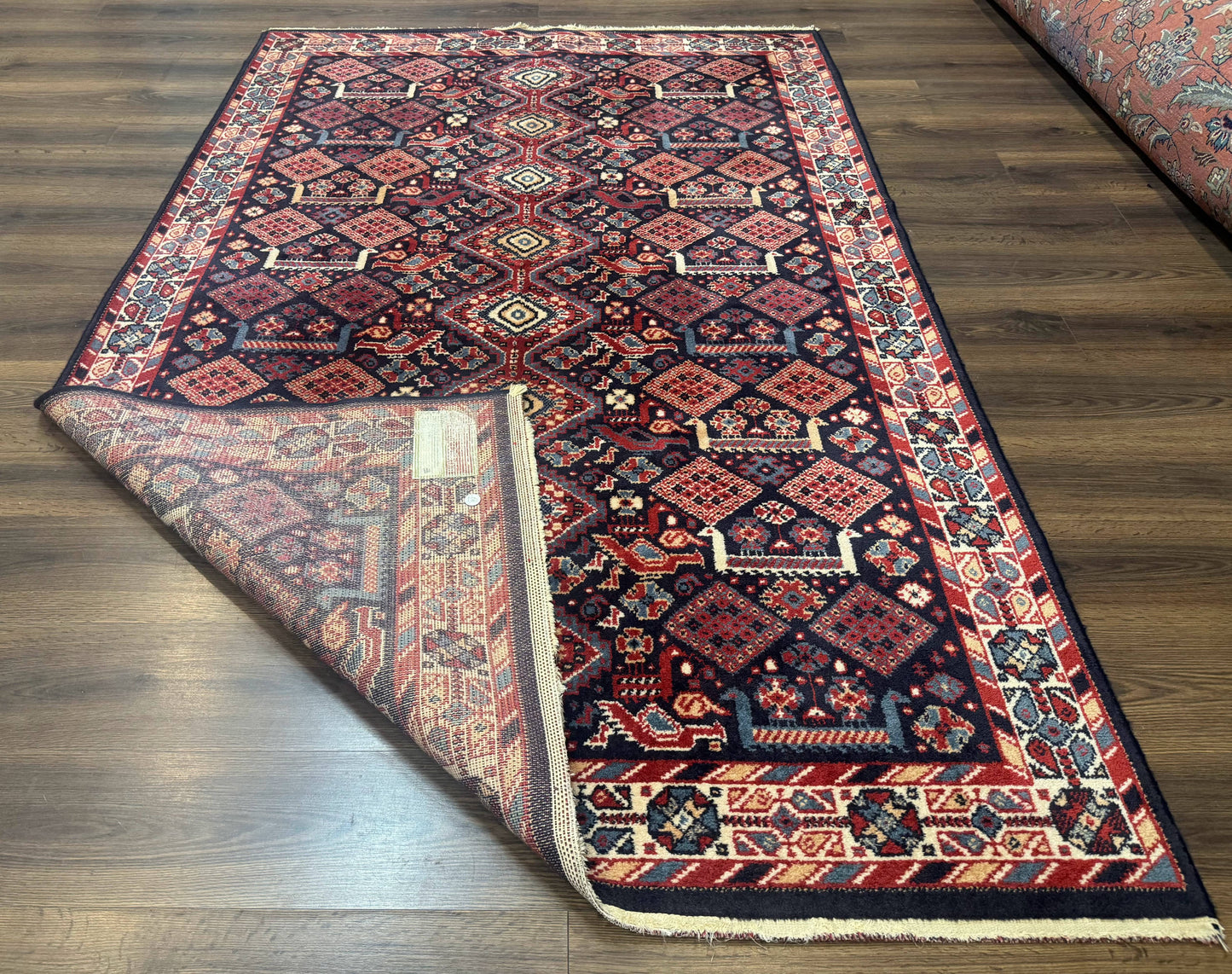 Karastan Rug 5x8, Yuruk Collection #530, Geometric Tribal Wool Pile Vintage Carpet - Nuvé