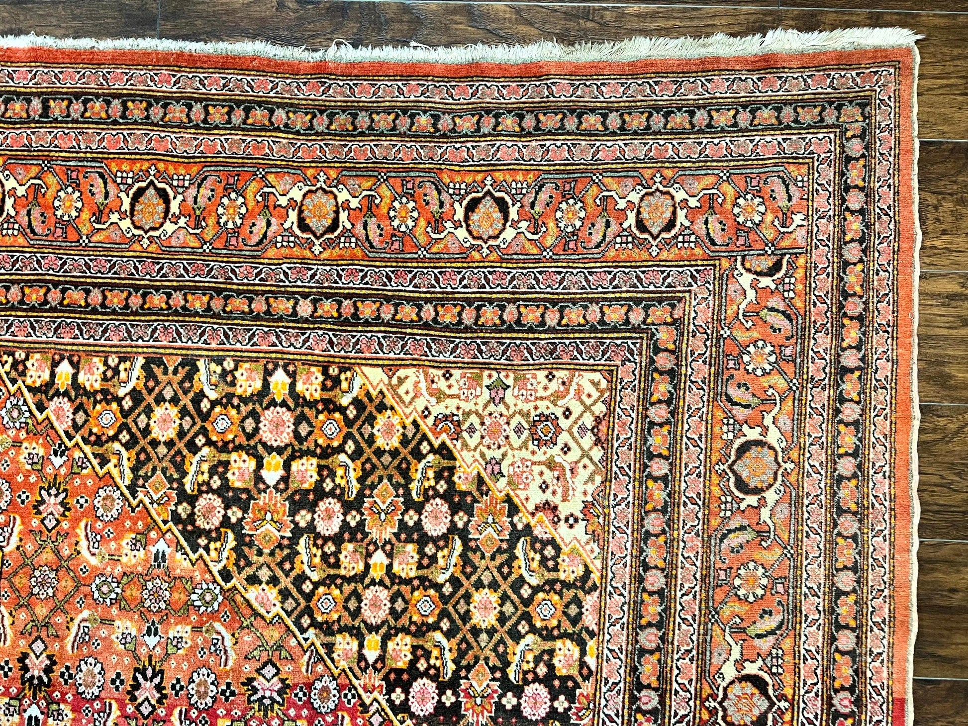 Rare Antique Persian Tabriz Rug 9x12, Red, Handmade, Wool - Nuvé