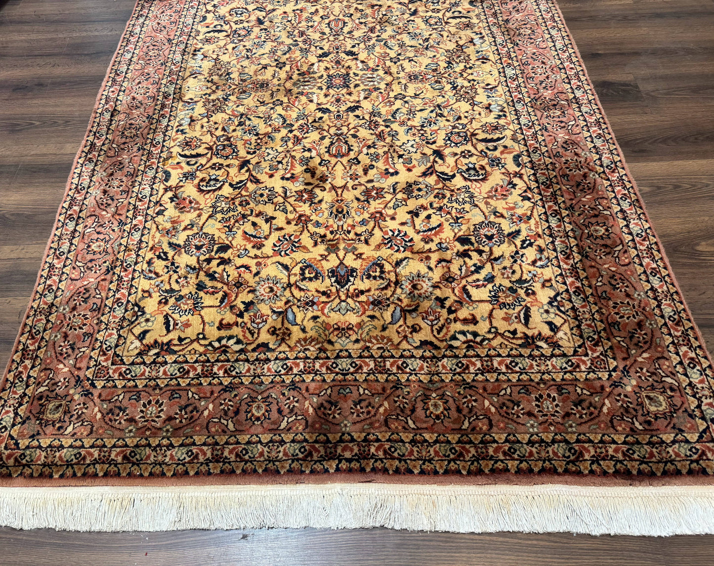 Indo Persian Rug 5x8, Light Tan/Camel, Allover Design - Nuvé