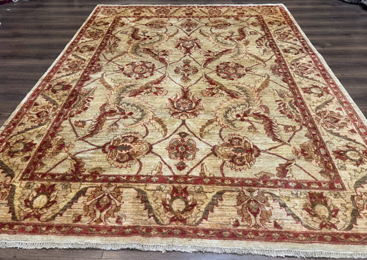 Indian Mahal Rug 7x9, Traditional Wool Carpet - Nuvé