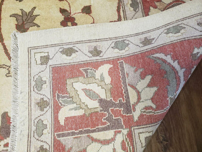 9' X 12' One-Of-A-Kind William Pak Peshawar Hand-knotted Wool Rug Nice