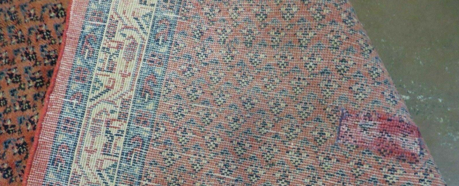 Antique Persian Seraband Runner 3.7 x 11 - Red, Wool, Mir Pattern - Nuvé