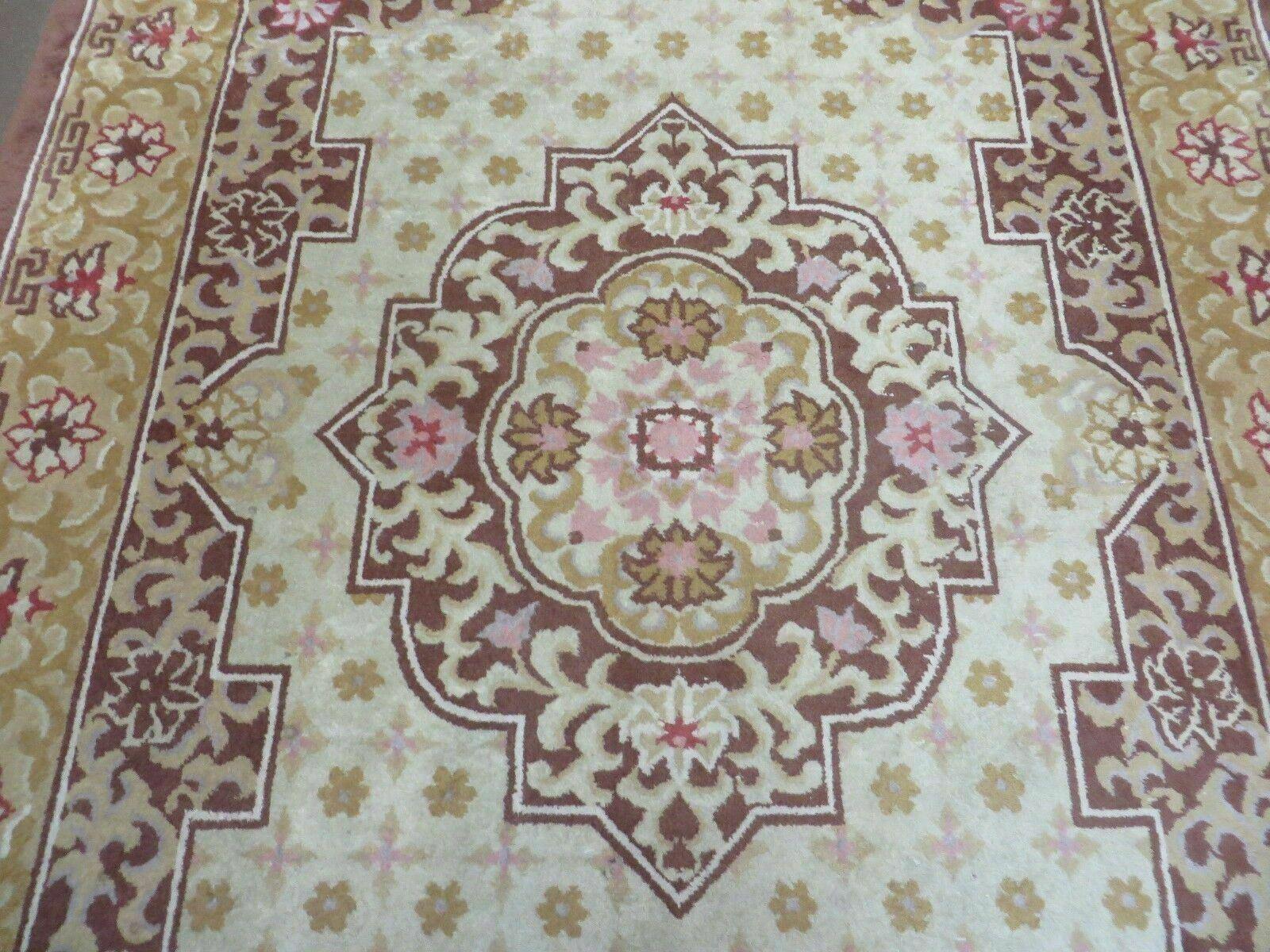 Vintage Chinese Wool Rug 4x6 - Nuvé