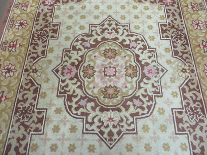 Vintage Chinese Wool Rug 4x6 - Nuvé