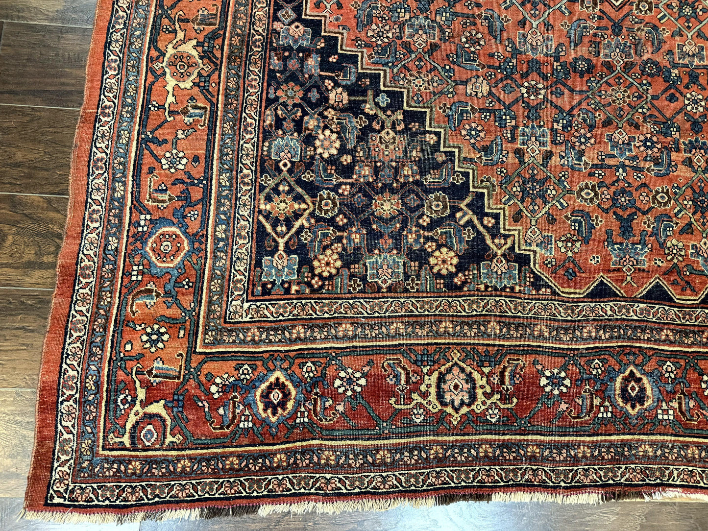 Antique Persian Bidjar Rug 8x12, Rare Persian Carpet - Nuvé