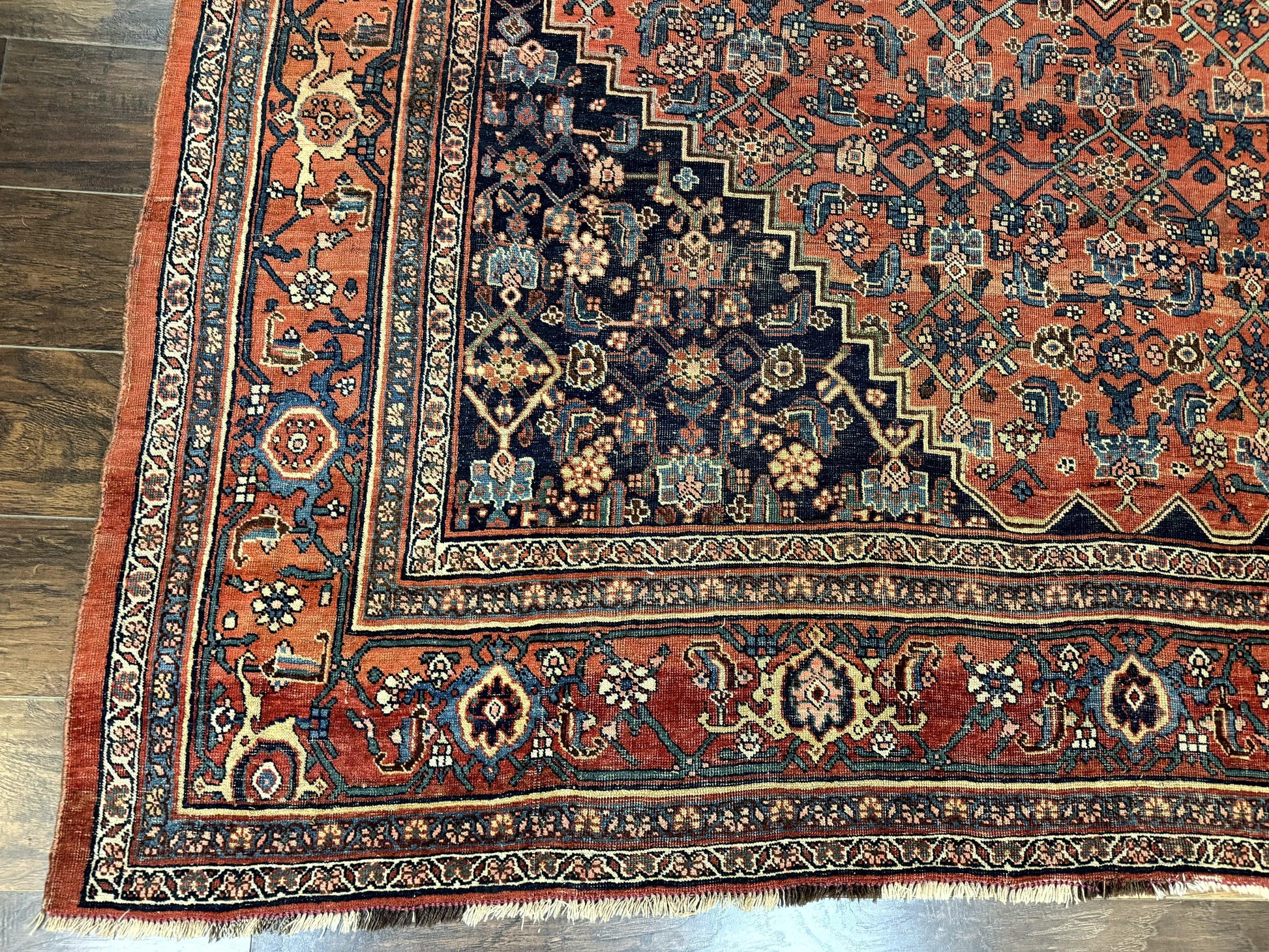 Antique Persian Bidjar Rug 8x12, Rare Persian Carpet - Nuvé