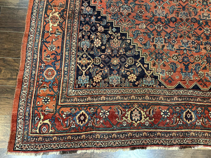 Antique Persian Bidjar Rug 8x12, Rare Persian Carpet - Nuvé