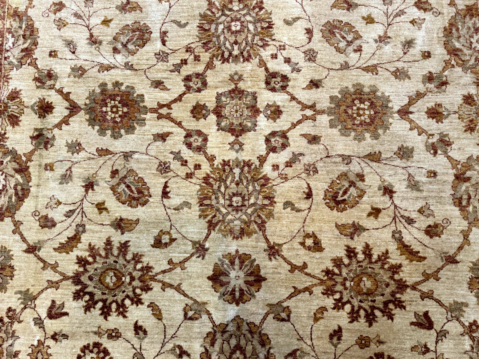 Pakistani Peshawar Rug 8x10, Pak Persian Traditional Oriental Carpet, Handmade, Wool, Allover Pattern - Nuvé