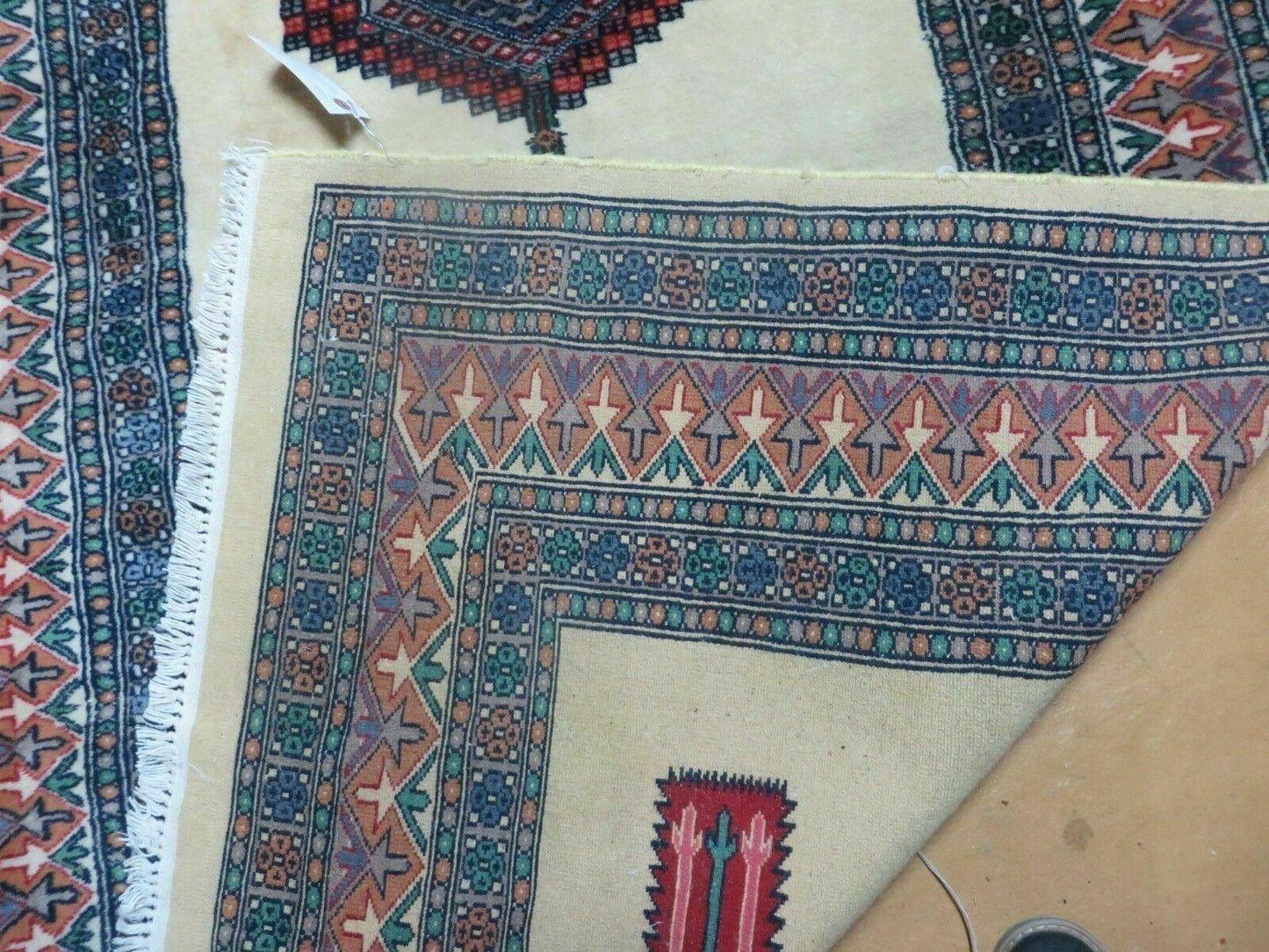 4' X 6' Vintage Handmade Bokhara Turkoman Pakistan Wool Rug Carpet Nice - Nuvé
