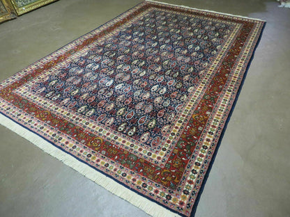 6' X 9' Vintage Fine Handmade India Paisley Rug Hand Knotted Carpet Organic Dye - Nuvé