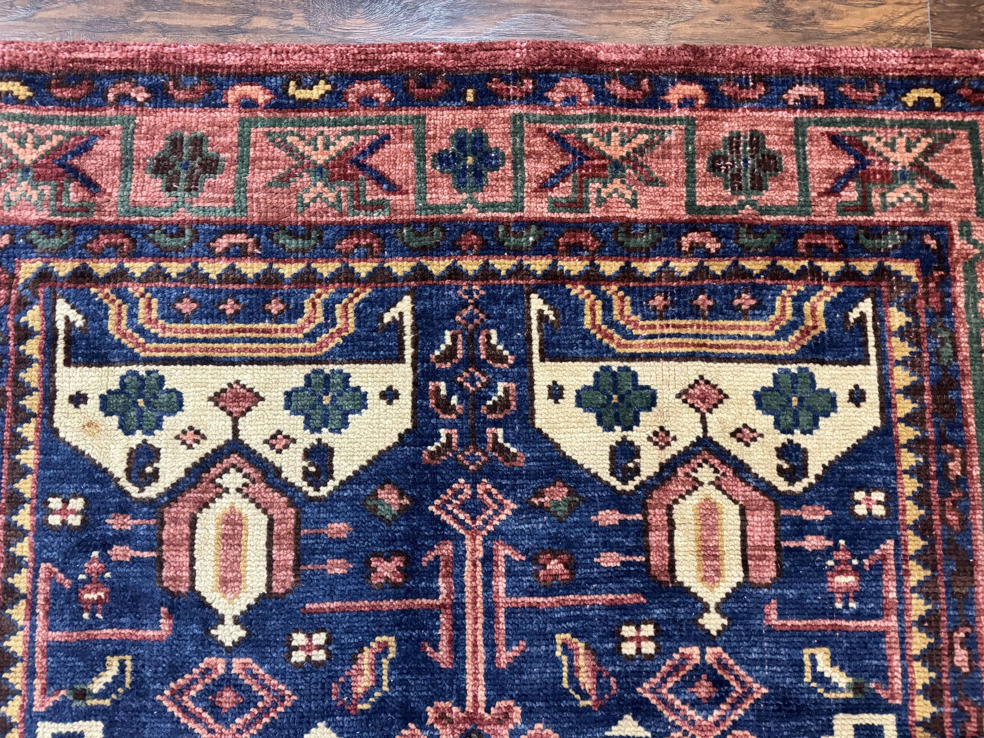 Persian Tribal Heriz Design Rug 6x9, Pottery Barn Rug, Hand Knotted Wool Vintage Rug - Nuvé