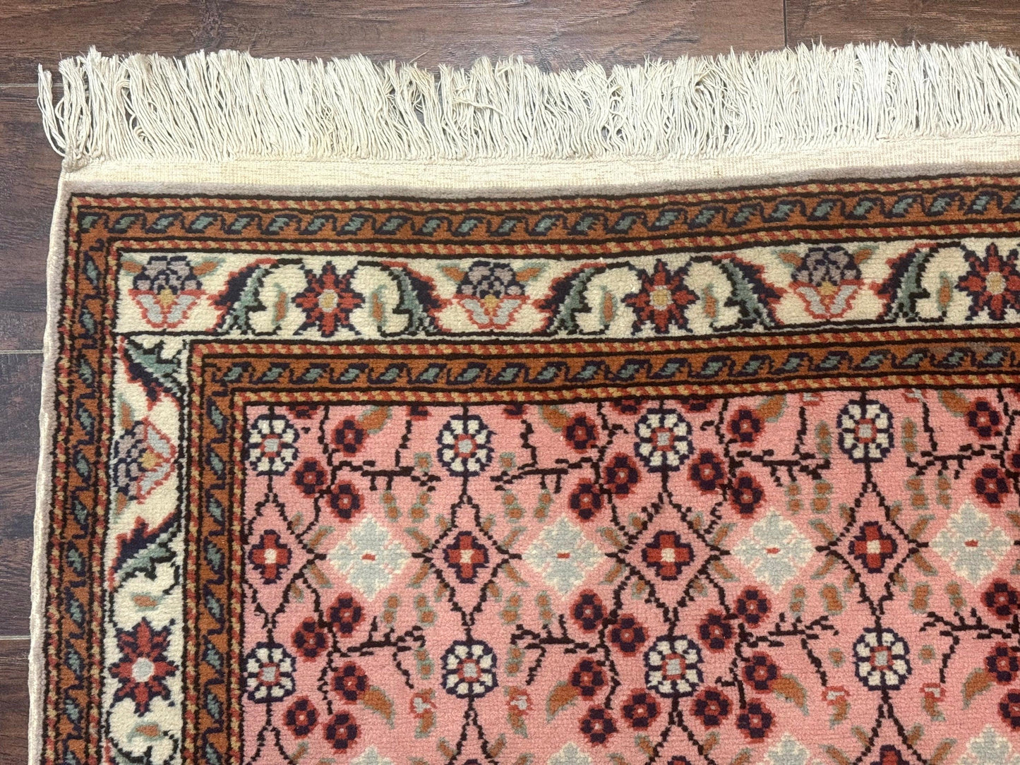 Turkish Sivas Rug 3x4, Pink, Handmade, Wool, Vintage - Nuvé