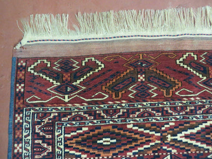 4' X 8' Antique Handmade Russian Bokhara Turkoman Yamud Wool Rug Carpet Nice - Nuvé