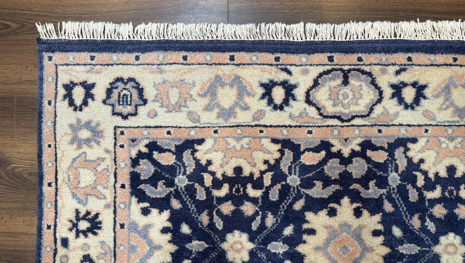 Blue and Beige Indian Rug, Indo Persian Carpet - Nuvé