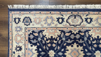 Blue and Beige Indian Rug, Indo Persian Carpet - Nuvé