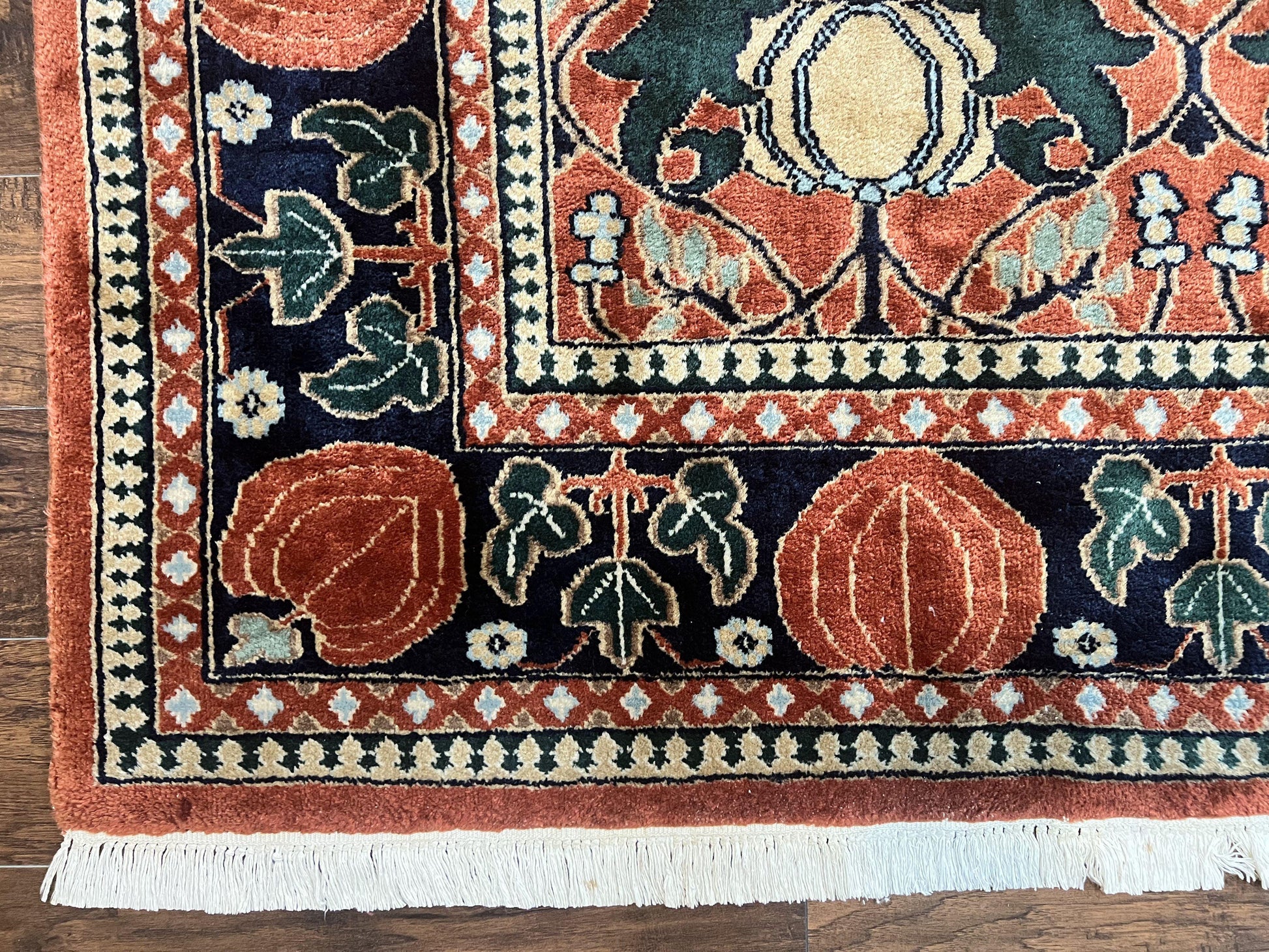 Indo Persian Bidjar Rug 8x10, Red and Black, Handmade Vintage Wool Carpet - Nuvé