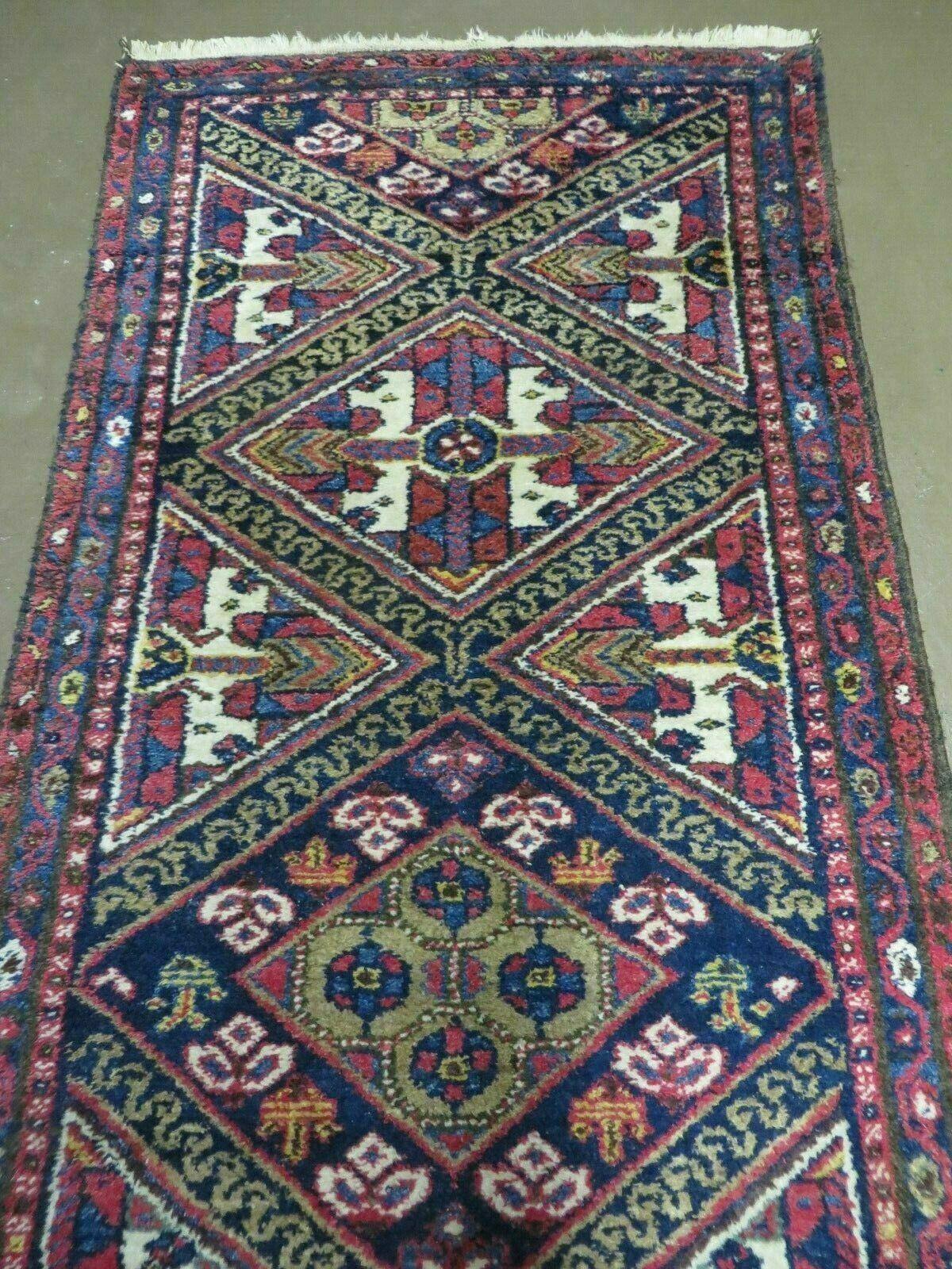 2' 6" X 9' Antique Handmade Turkish Anatolian Wool Runner Rug Nice - Nuvé