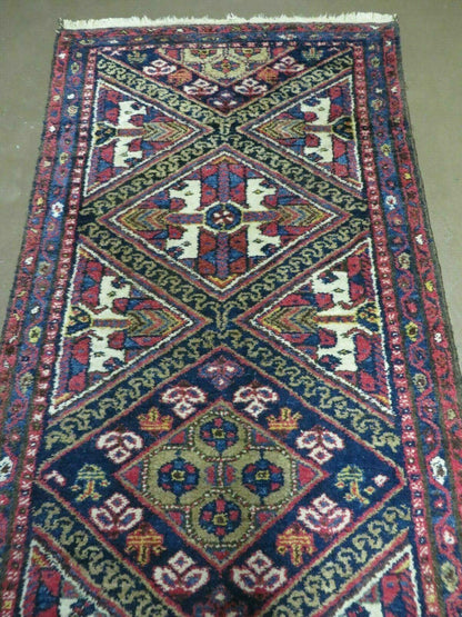 2' 6" X 9' Antique Handmade Turkish Anatolian Wool Runner Rug Nice - Nuvé