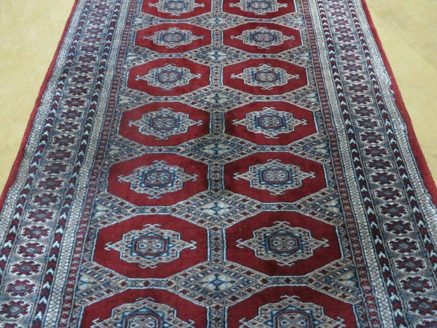 4' X 6' Vintage Handmade Pakistan Turkoman Bokhara Fine Woven Wool Rug Nice - Nuvé