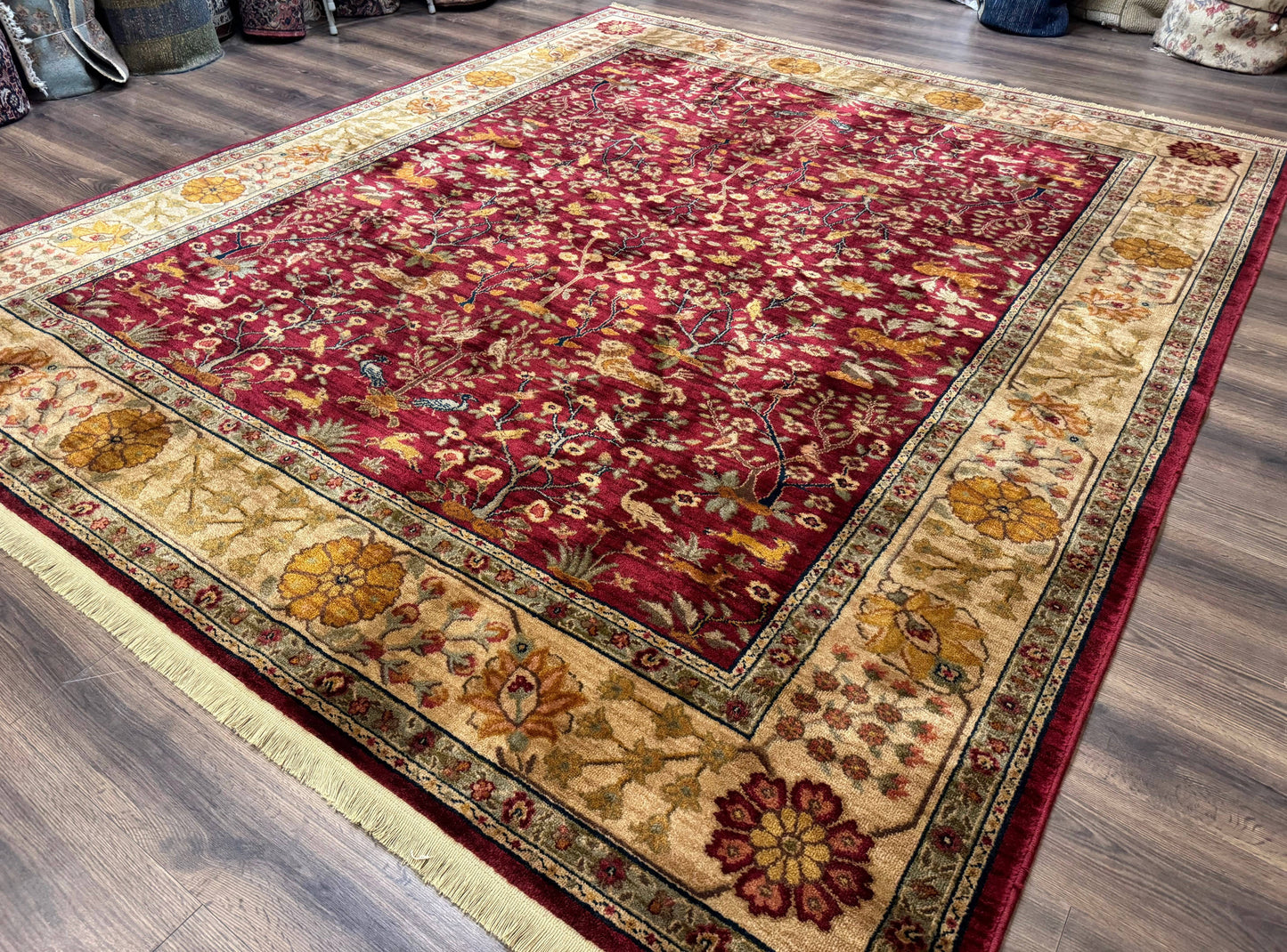 Karastan Rug 8.8 x 10, Antique Legends Emperor's Hunt 2200-204, Wool Vintage Discontinued Karastan - Nuvé