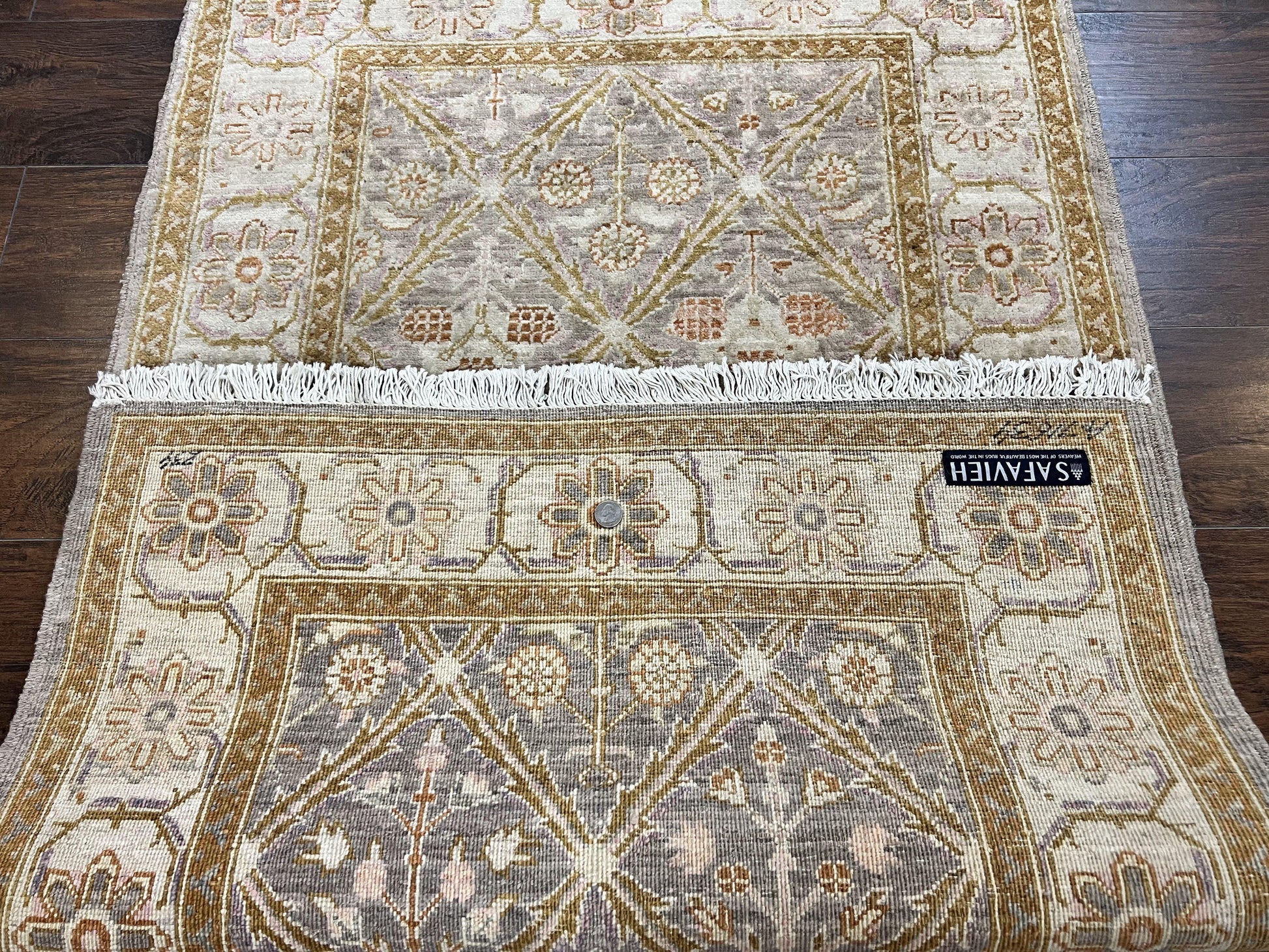 Pakistani Peshawar Rug 3x5, Safavieh Wool Handmade Hand Knotted Vintage Rug, Panel Design 3 x 5 Oriental Carpet - Nuvé