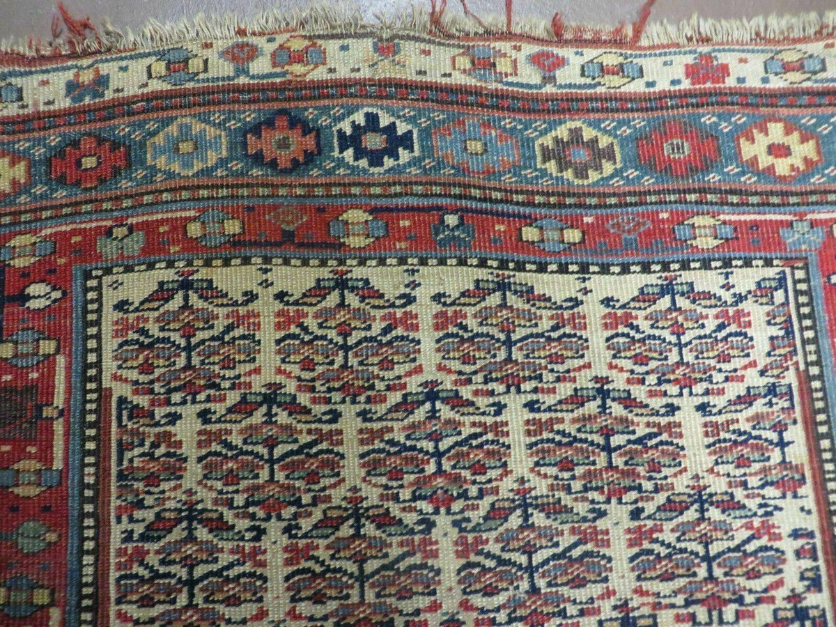 5' X 9' Antique Handmade Caucasian Kuba Wool Rug Veg Dye Runner Nice