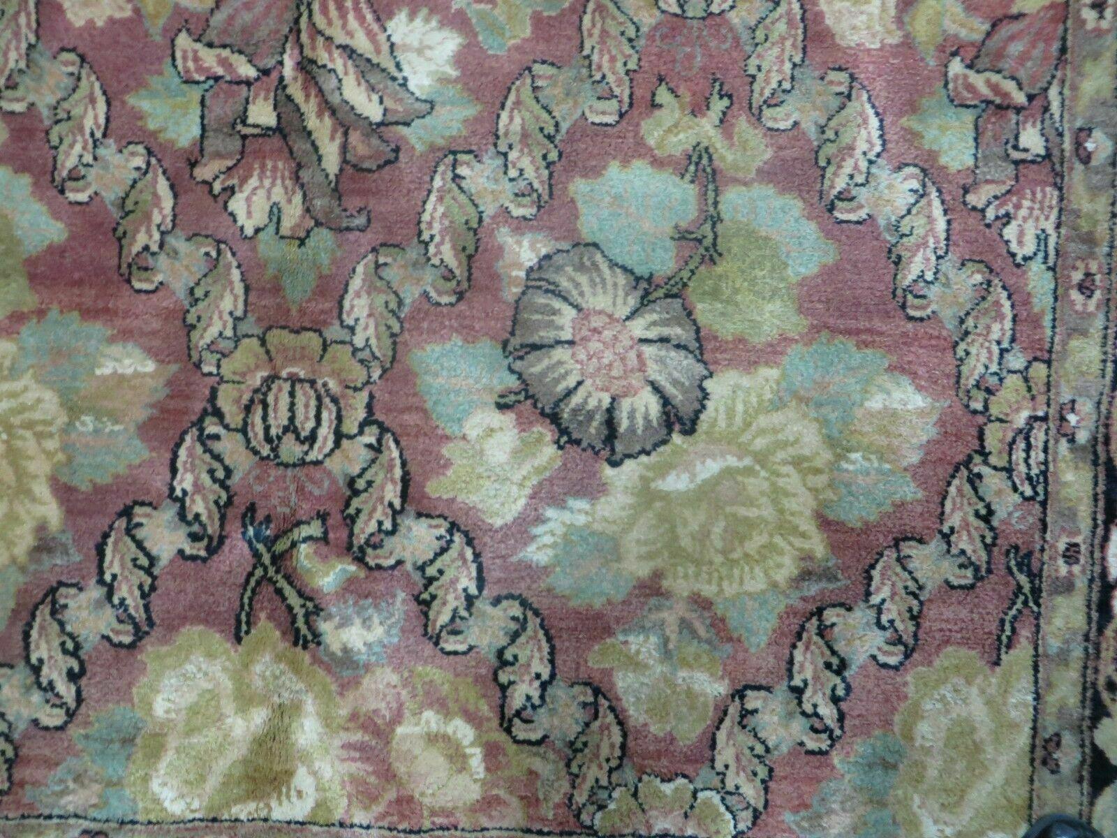 6' X 9' Handmade India Floral Oriental Wool Rug Carpet - Nuvé