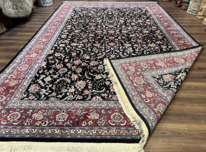 Large Sino Persian Rug 10x15, Floral Allover, Hand Knotted Wool Carpet, Fine - Nuvé