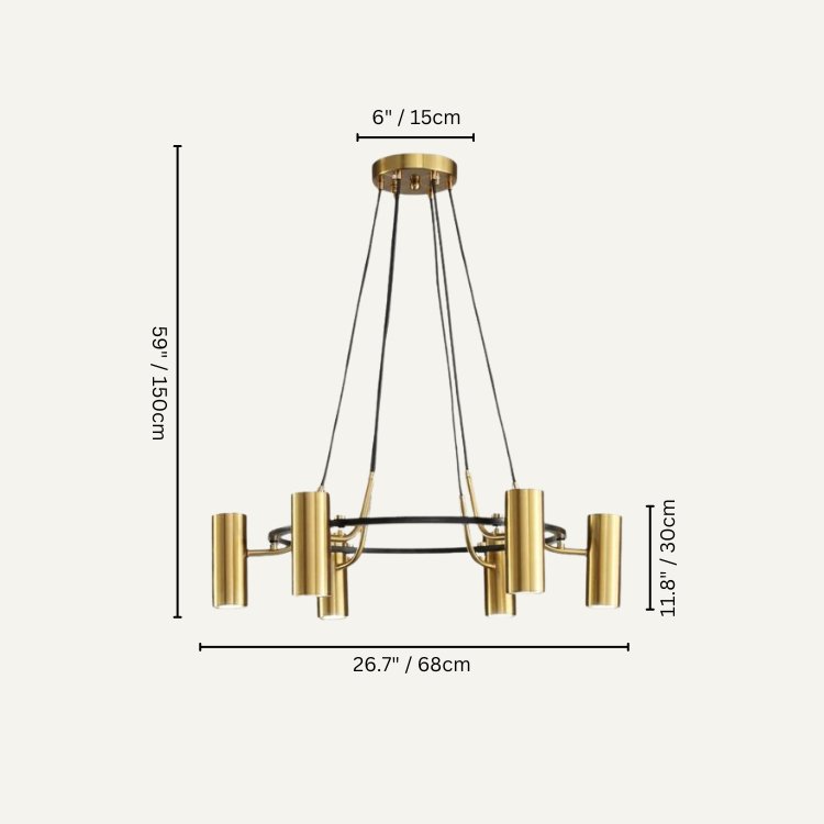 Ecliptis Round Chandelier - Nuvé