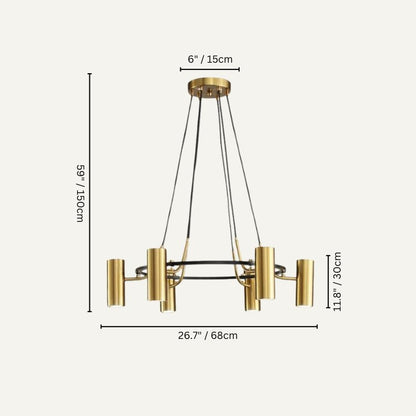 Ecliptis Round Chandelier - Nuvé
