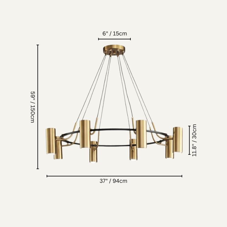 Ecliptis Round Chandelier - Nuvé