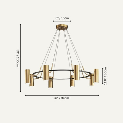Ecliptis Round Chandelier - Nuvé
