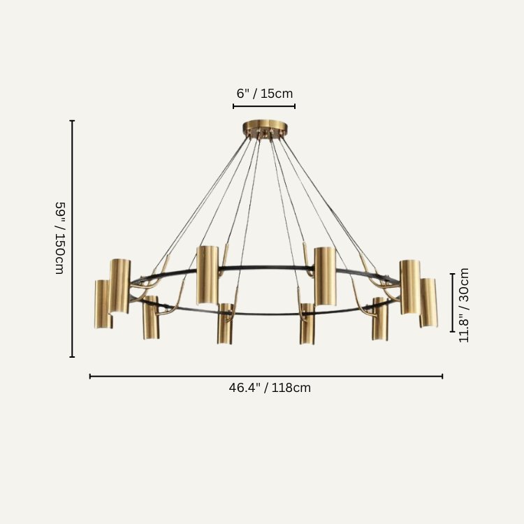Ecliptis Round Chandelier - Nuvé
