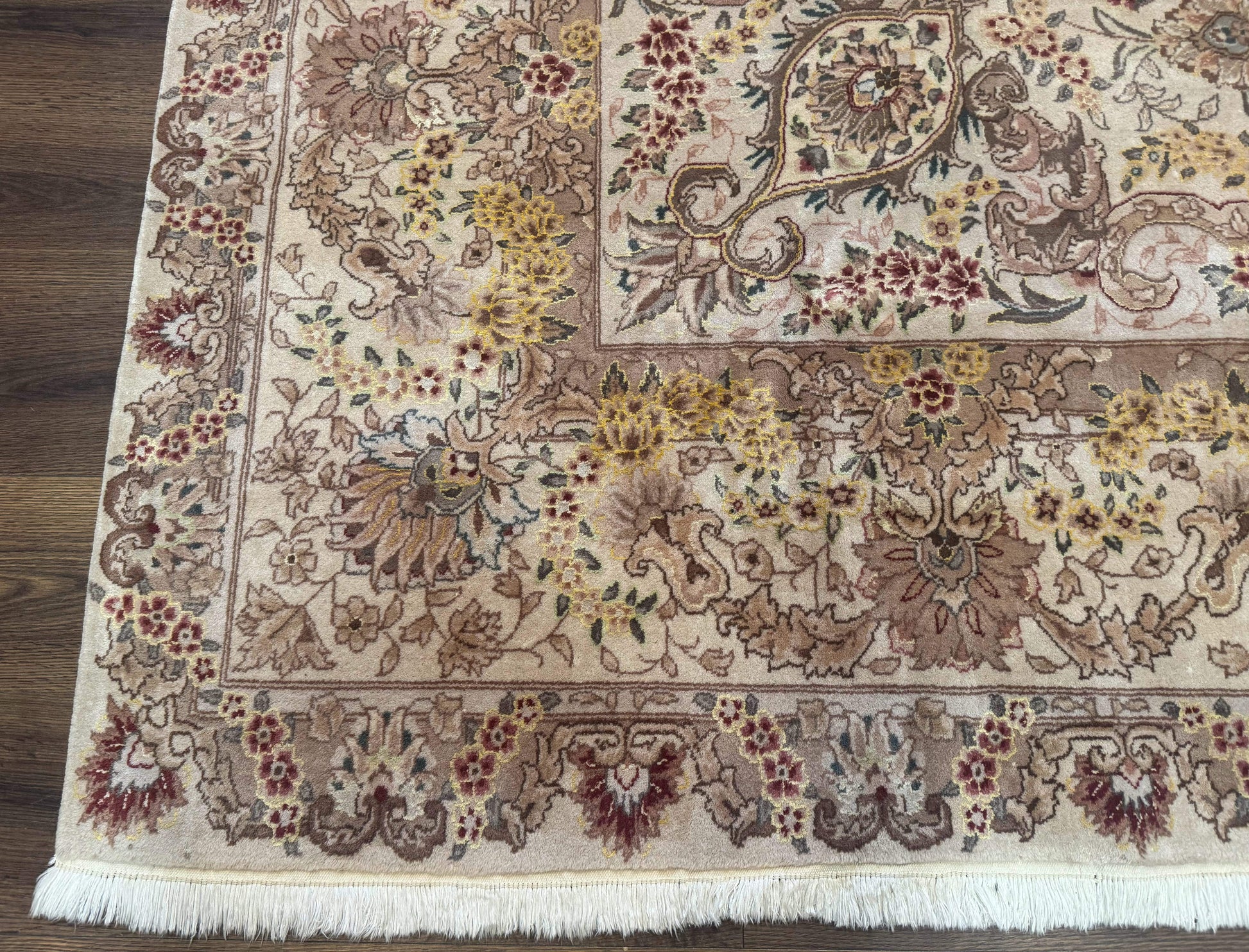 Sino Persian Rug 8x12, Wool & Silk, Traditional Elegant Carpet, Fine 200 KPSI - Nuvé