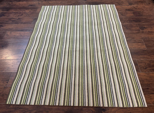 Stark Power Loomed Striped Rug 5x6, Multicolor Vintage Stark Carpet - Nuvé