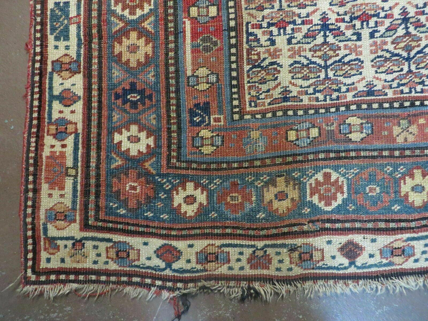 5' X 9' Antique Handmade Caucasian Kuba Wool Rug Veg Dye Runner Nice - Nuvé