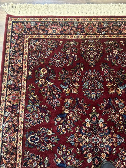 4x6 Karastan Rug Red Sarouk #785, Wool Pile Original 700 Series, Vintage Discontinued - Nuvé