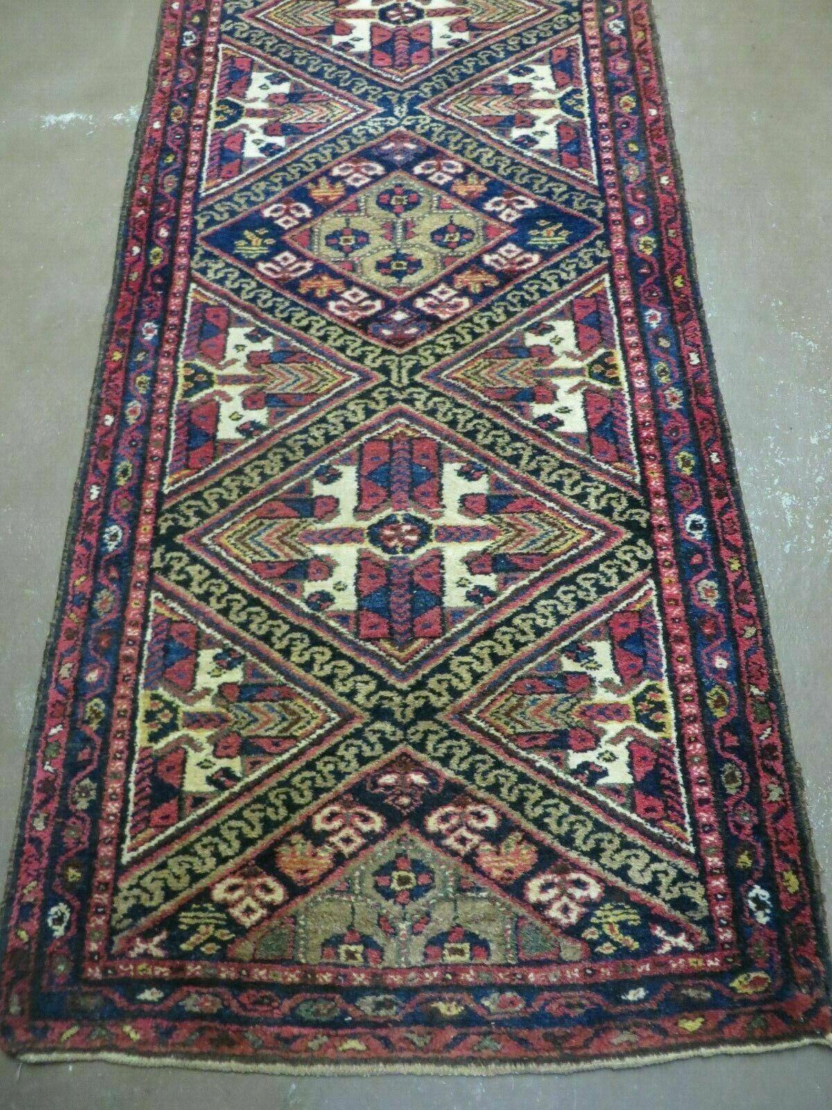 2' 6" X 9' Antique Handmade Turkish Anatolian Wool Runner Rug Nice - Nuvé