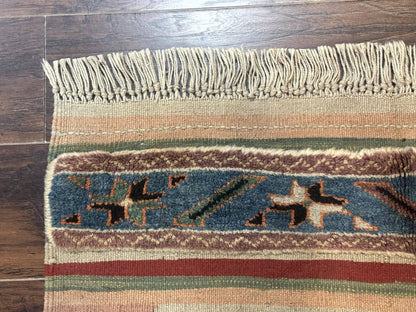 Turkish Kilim Rug 2.5 x 4.7, Flatweave Bohemian Blanket Rug, Wall Hanging Tapestry Rug - Nuvé