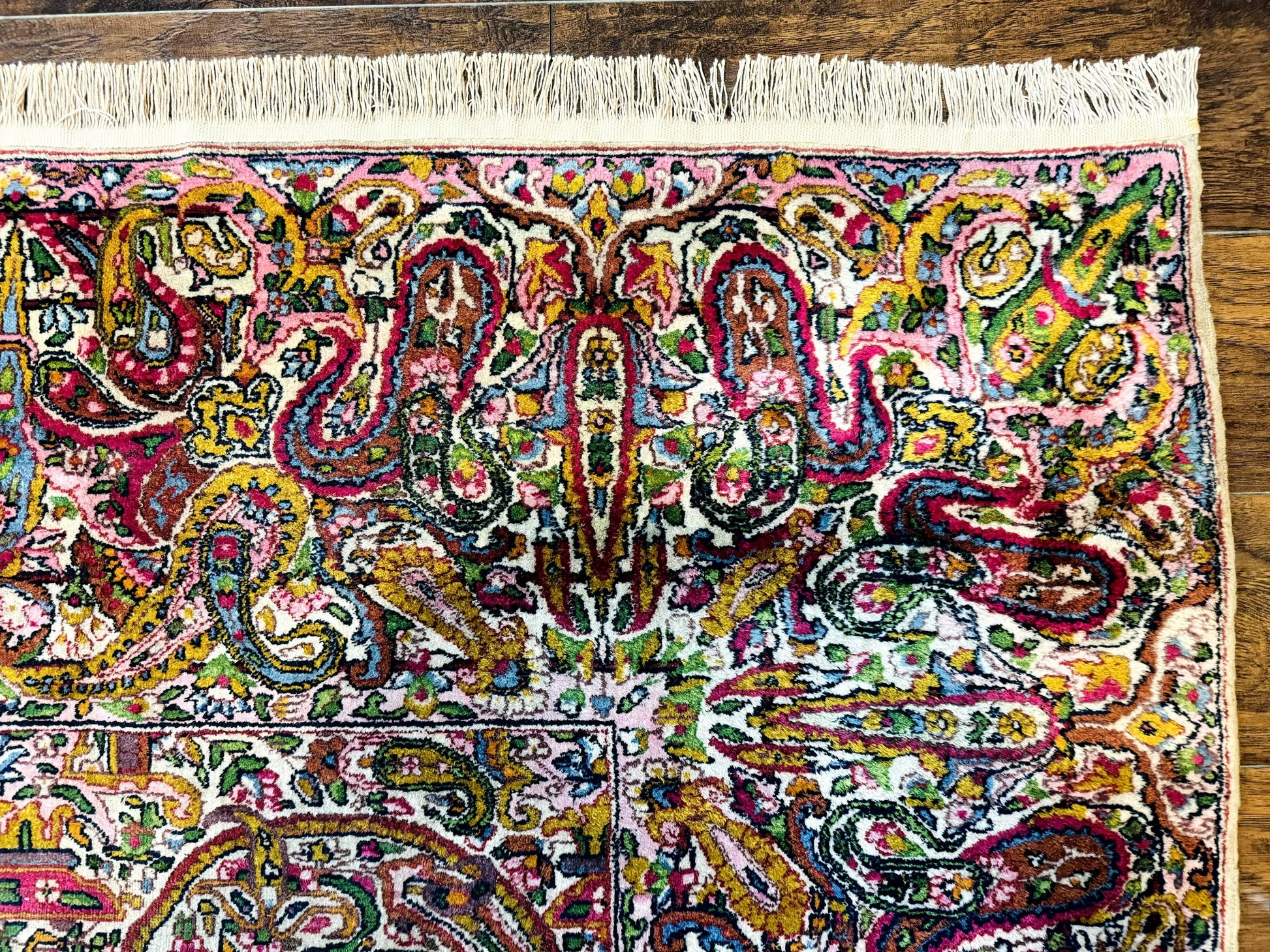 Rare Antique Persian Kerman Lavar Rug 9x12, Boteh Paisley Design - Nuvé