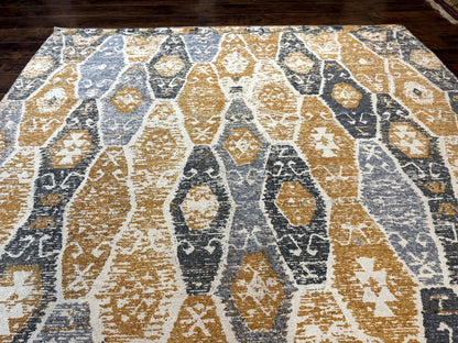 Handmade Contemporary Modern Indian Rug 8x10, Colorful - Nuvé