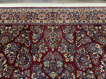 10x14 Karastan Rug Red Sarouk #785, Wool Original 700 Series - Nuvé