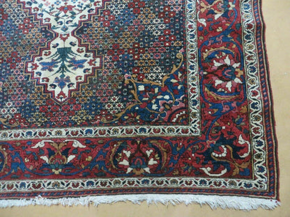 4' X 7' Vintage Handmade Turkish Floral Orient Medallion Wool Veg Dye Rug Nice - Nuvé