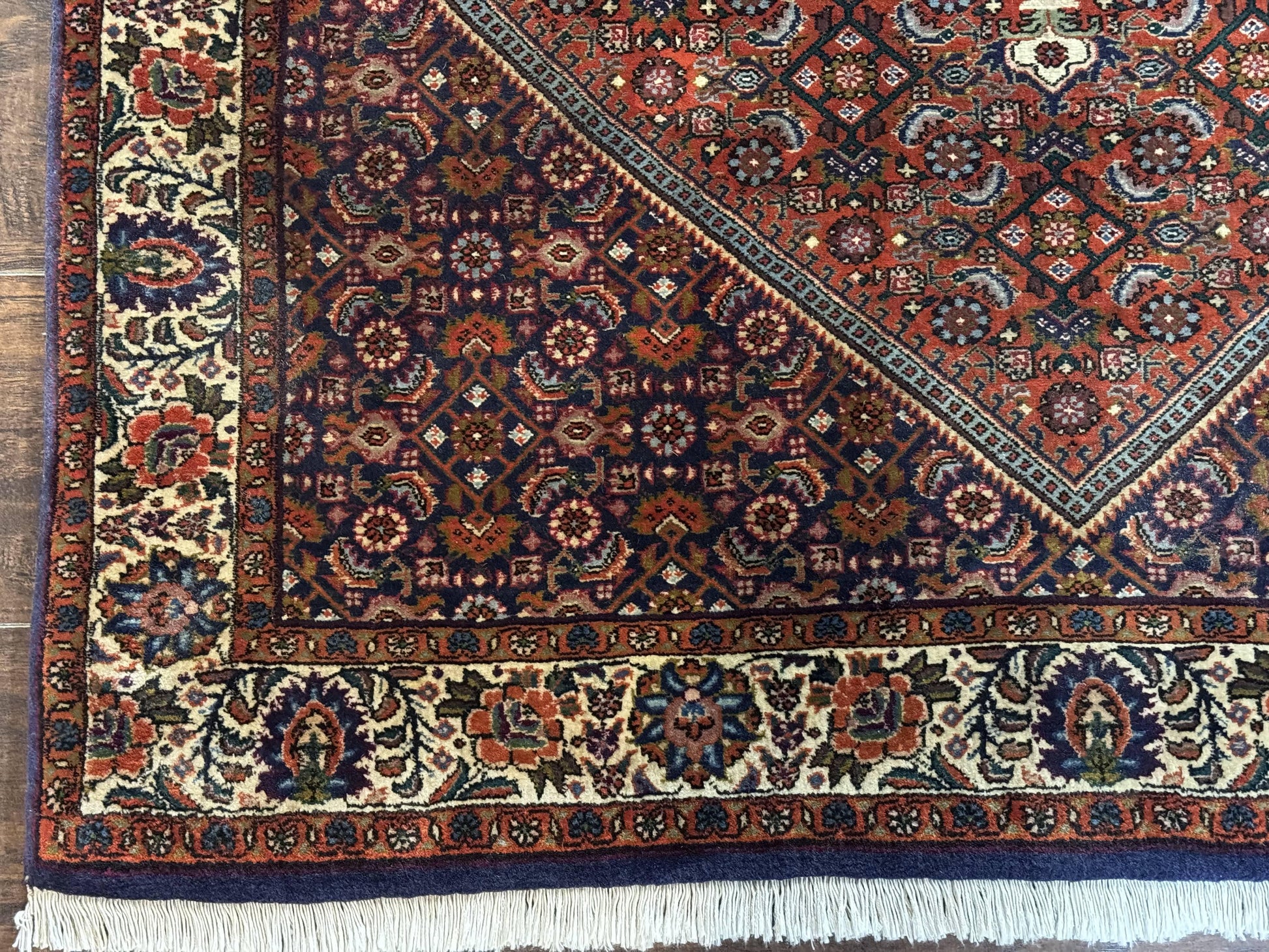 Persian Bidjar Rug 4x5, Fine 290 KPSI, Herati Pattern - Nuvé