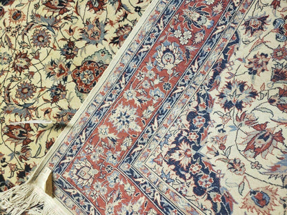 4' X 6' Handmade Ultra Fine Chinese Floral Oriental Wool Rug Hand Knotted Beige - Nuvé