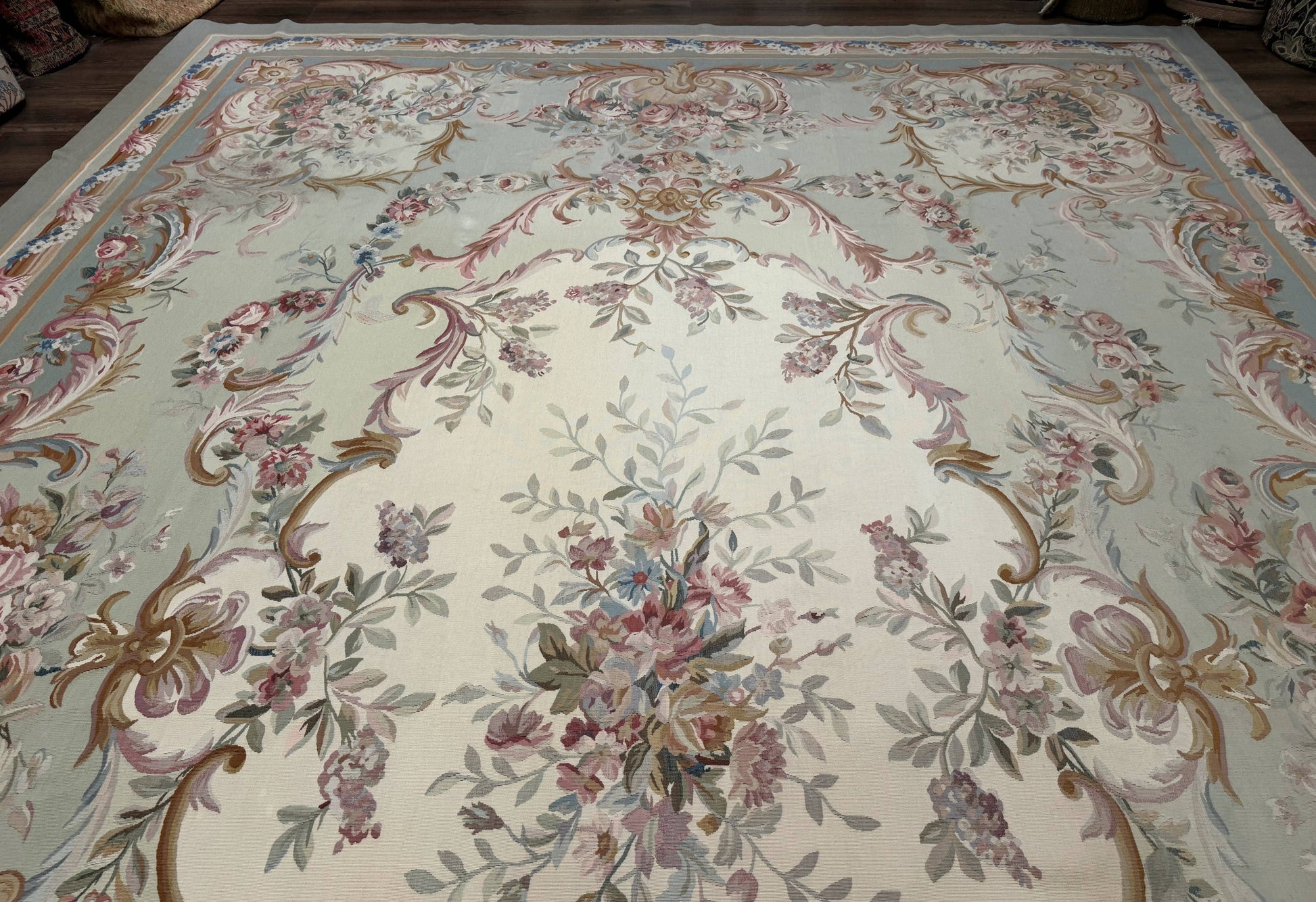 Palace Size Aubusson Rug 11x16, Large Aubusson Carpet - Nuvé
