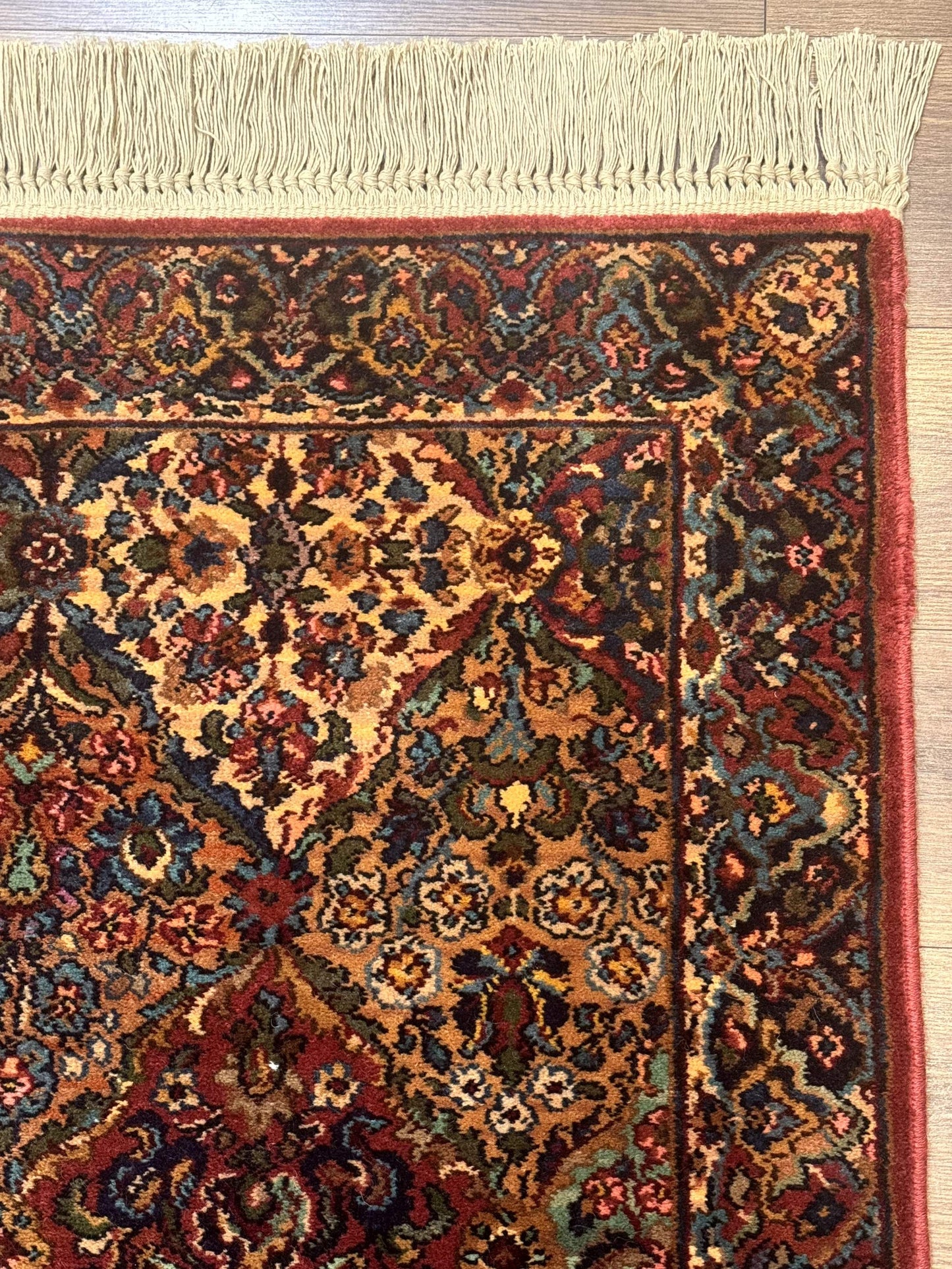 Karastan Rug 2.6 x 4 Multicolor Panel Kirman #717, Original 700 Series, Wool Pile Discontinued - Nuvé