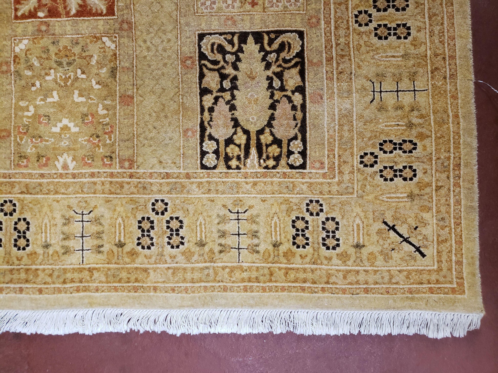 3' 2" x 12 ' 6" Pak Persian Safavieh Runner Haji Jalil Fine Runner Rug 3ft Runner 12ft Runner 13ft Runner Panel Design Runner Hand-Knotted - Nuvé