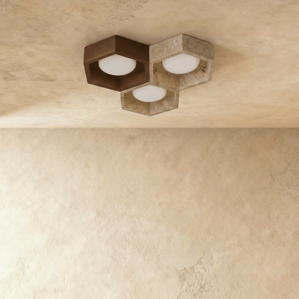 Electa Ceiling Lamp by Residence Supply featuring a modern design with a sleek metal finish and adjustable arm.