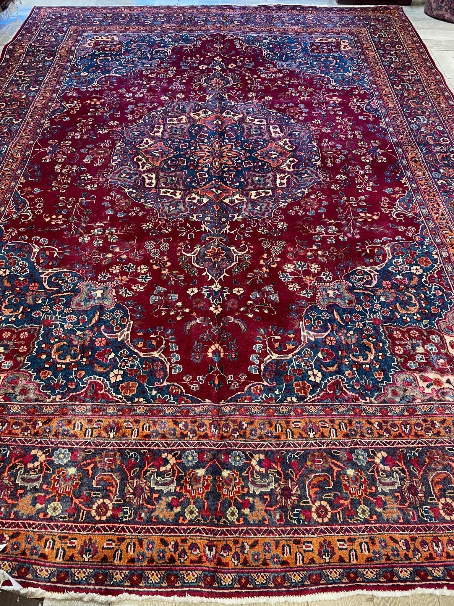 Elegant Hand Knotted Khorasan Area Rug 9’8” x 12’10” - Nuvé